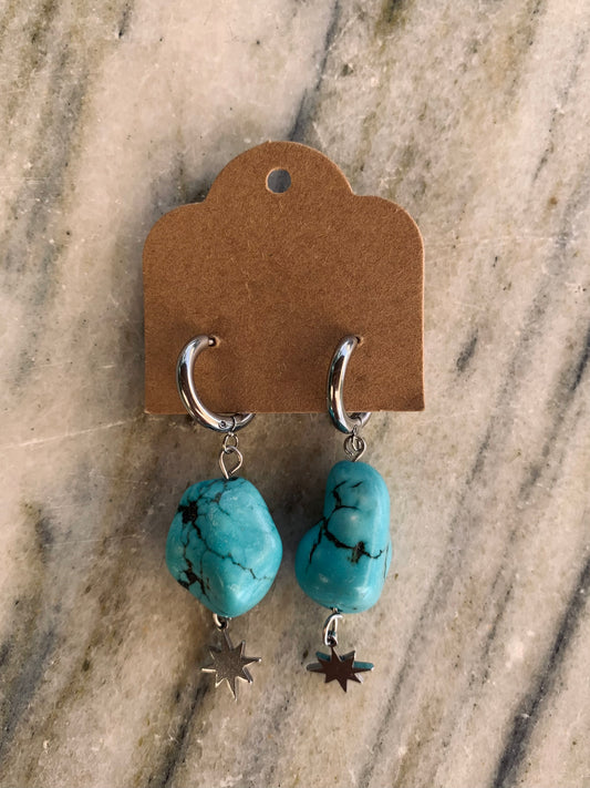 Pendientes turquesa