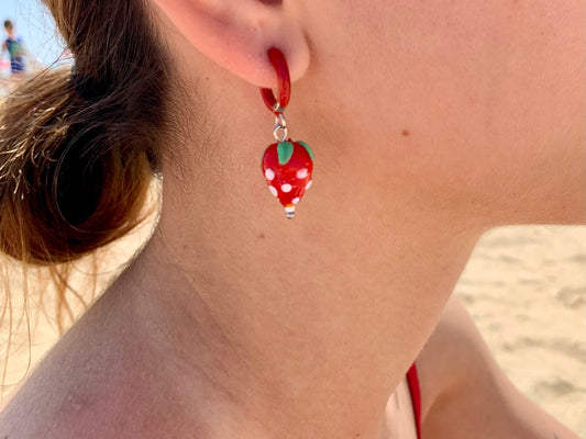 Pendientes fresa